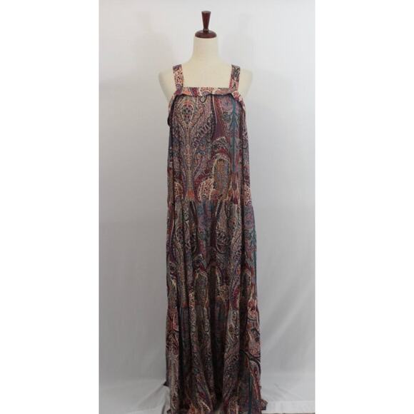 BA&SH Sz 3 L Large 8 Baraka Rose Paisley Maxi Dress - Picture 11 of 12